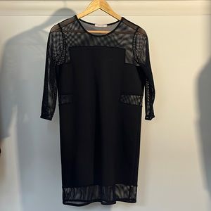 Low Classic sheath dress with mesh panels